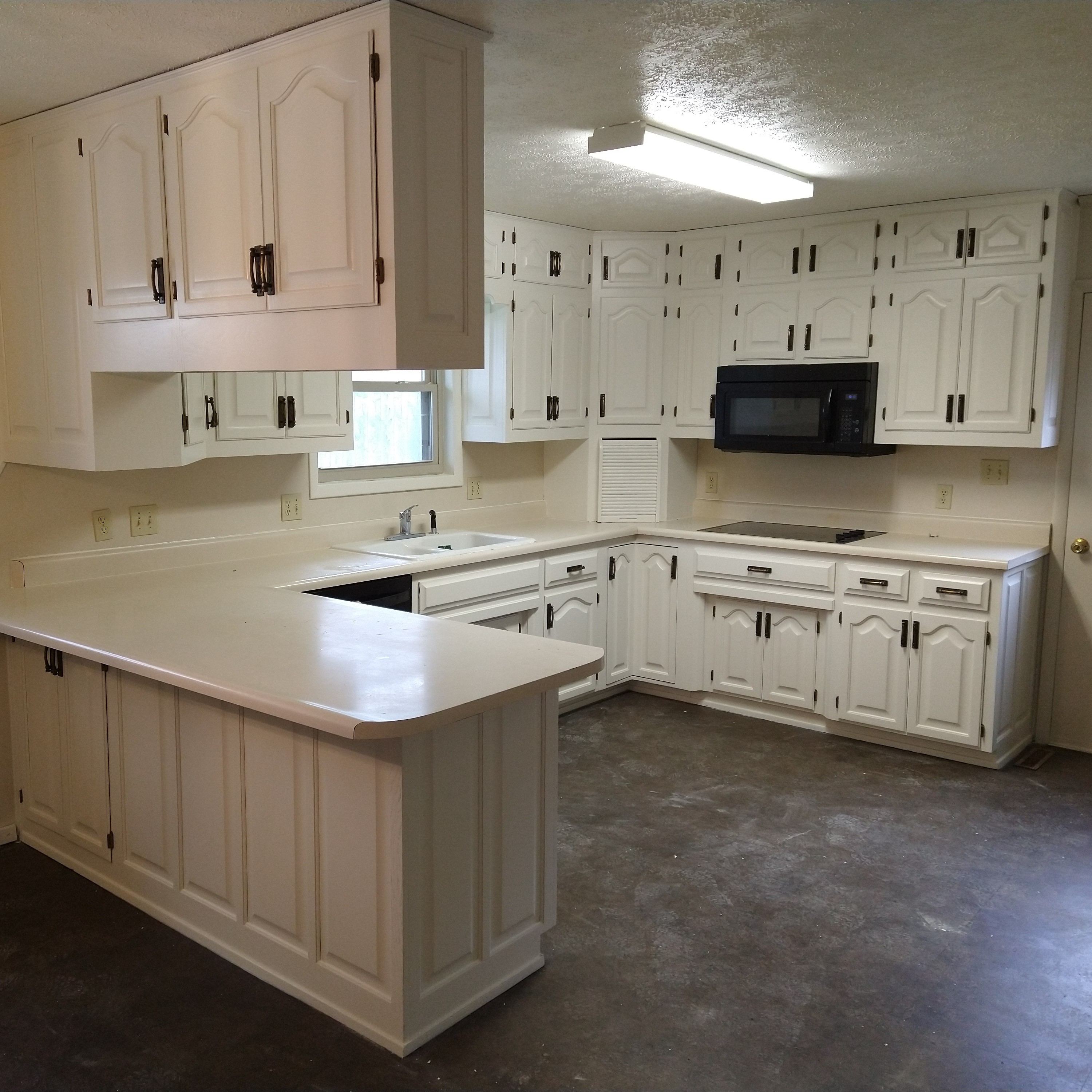 Ivory Kitchen Cabinets In Satin Finish